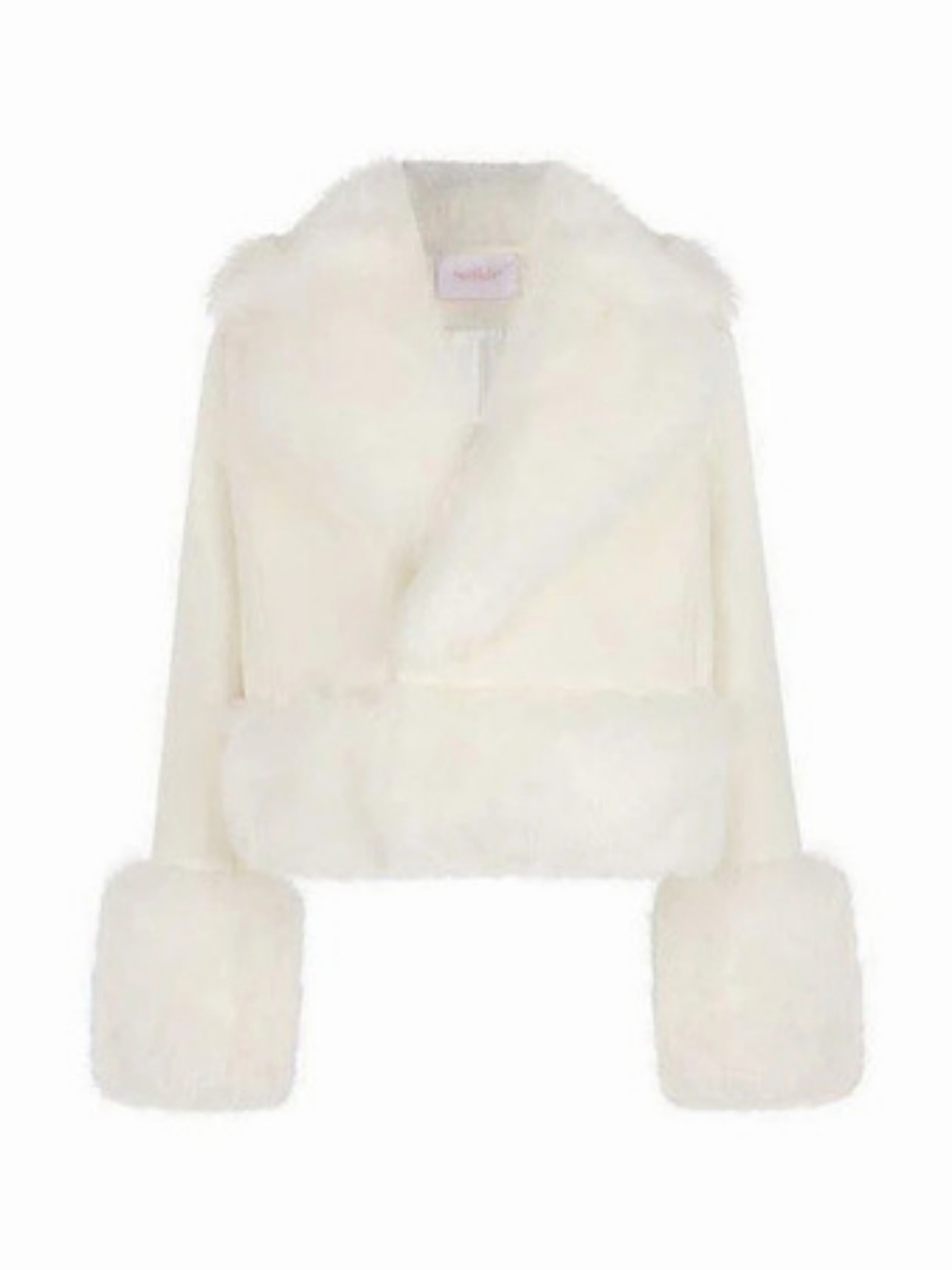 Selkie The Ivory Cropped Groupie Jacket Ivory XS